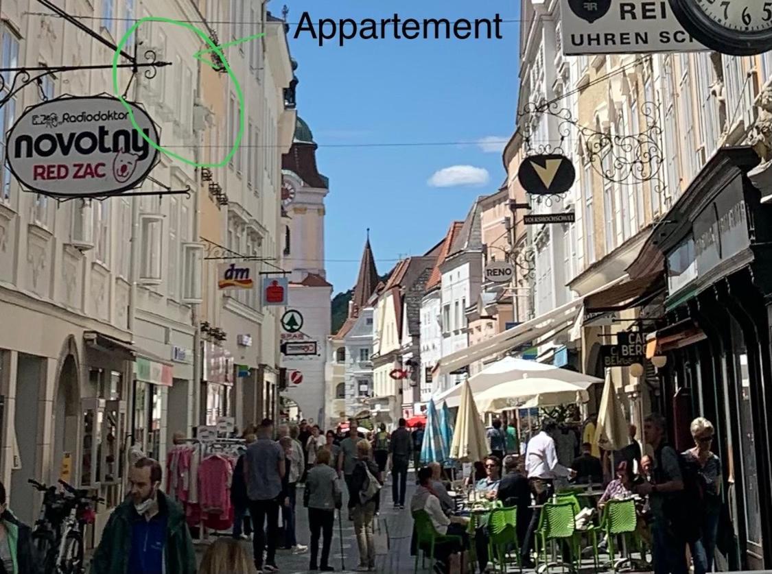 Penthouse Maxfux Direkt In Der Fussgaengerzone 130M2 Lägenhet Krems an der Donau Exteriör bild